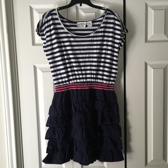 H&M Blue Stripe Dress - Picture 1 of 4